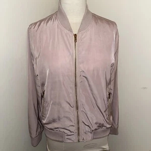 Sans Souci Bomberjacke taupe pfirsich Gr. L goldfarben Reißverschluss vorne & Taschen - Bild 1 von 13