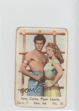 1957 Dutch Gum Serie S Tony Curtis Piper Laurie #70 f5h