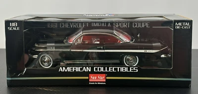 Chevrolet Impala 1961 cupé deportivo negro adulto coleccionable por SunStar, artículo 2101 Foto 1 de 4