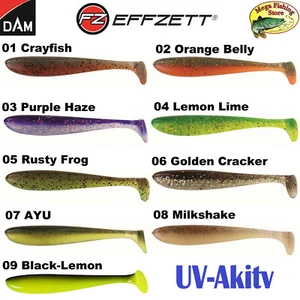 DAM EFFZETT Greedy Shad Gummifische - 8 bis12cm Flavour Gummifisch - 10er Pack - Bild 1 von 10