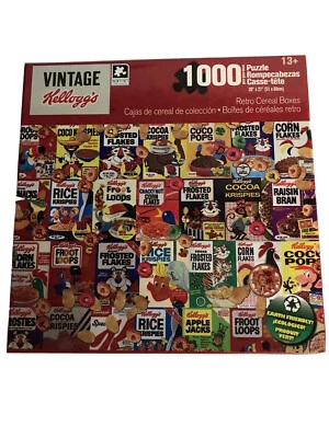 1000件装拼图凯洛格复古谷物盒拼贴拼图 — 第 1/3 张图片
