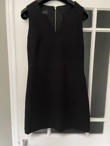 Mango Black Vneck Sleeveless Dress Size EUR S/USA 4. - Picture 1 of 3