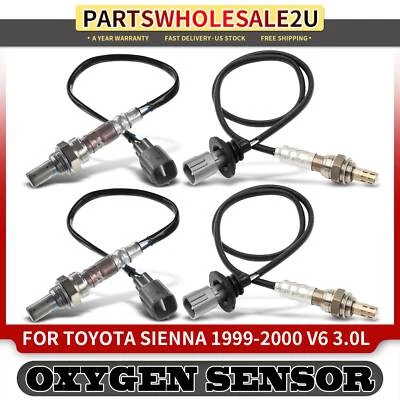 Sensor de oxígeno O2 4 piezas para Toyota Sienna 1999 2000 V6 3,0 L aguas arriba y aguas abajo Foto 1 de 4