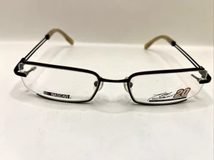 Nascar Eyeglasses TS01 Tony Stewart Number 20 Gunmetal Demo Lens Brown 52-19-140 - Picture 1 of 6
