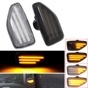 2x Sequential LED Side Marker Light For Dacia Renault Duster 2017-2022 Stepway