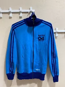 Bayer Liverkusen Vintage 90er Fußballjacke mit Reißverschluss Adidas Retro Fußball Größe S - Bild 1 von 12