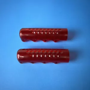 TRICYCLE GRIPS RED 2-7/8" LONG 5/8" I.D FIT SEARS HUFFY AMF MURRAY OTHER VINTAGE - Picture 1 of 7