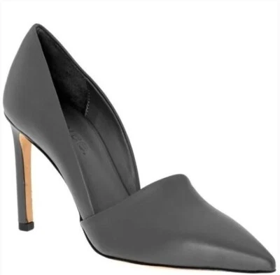 VINCE Cosette Pointed Toe d'Orsay Leather Pumps Gray Graphite 9M EUR 40 $350 - Image 1 of 4