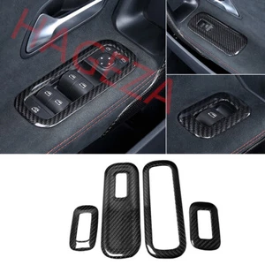 Real Carbon Fiber Window Lift Switch Trim For Benz A CLA Class W177 W118 2020-24 - Foto 1 di 10