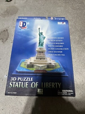 Statue of Liberty 3D Puzzle 39 Piece New In Box New York America Activity  - Image 1 of 2