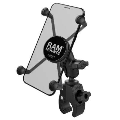 RAM X-Grip Large Phone Mount with RAM Tough-Claw Small Clamp Base - Image 1 of 2