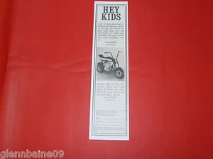 ¡WOW! Minibike vintage y rara broncco ad 3"" x 11"" reproducción - Imagen 1 de 1