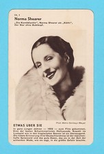 Norma Shearer Vintage 1930s Film Star Card Germany A