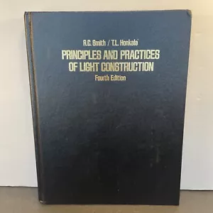 Principles and Practices of Light Construction Hardcover Book Ronald C. Smith - Foto 1 di 7