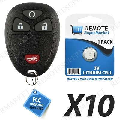 Lot 10 Wholesale Bulk Keyless Remote Fob for Chevy Captiva Sport Tahoe Traverse Foto 1 de 4