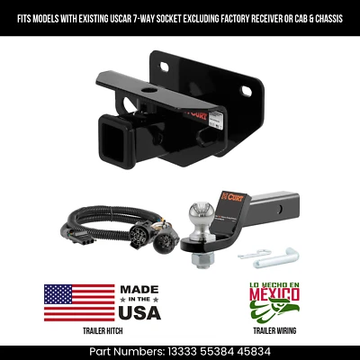 Для 2013 Ram 3500 прицепа сцепное устройство 4 штырька провод 178» мяч USCAR штепсельная вилка без OE сцепки/C&C - Изображение 1 из 4