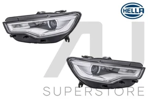 HELLA Set Pair LH+RH Head Lamp (With Xenon, No Adaptive) For Audi A6 2011~2015 - Picture 1 of 6
