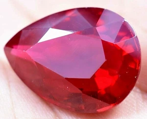 27.85 Ct Natural Blood Red Ruby Mozambique GGL Certified AAA+ Treated Gemstone - Picture 1 of 7