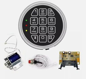 Repuesto de cerradura de seguridad para pistola, teclado cromado cerradura de seguridad electrónica con bloqueo de solenoide - Imagen 1 de 9