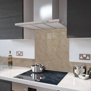 Premier Sortiment ""15 - brauner Marmor"" Glas Splashback - Bild 1 von 4