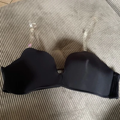 BH trägerlos oder transparente Träger ☆ Schwarz ☆Gr. 85 B ☆ neu ☆ - Bild 1 von 4