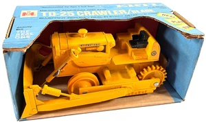 vtg Ertl TD-25 international Harvester Crawler Blade toy in Box REPAIR tracks bl - Picture 1 of 11