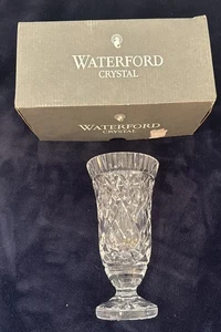 Waterford Crystal Trumpet / Diamond Shape Footed Vase - 7" Tall w/Box - Picture 1 of 3
