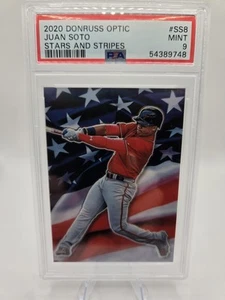 2020 Donruss Optic Stars and Stripes Juan Soto #SS8 PSA 9 SSP - Picture 1 of 2
