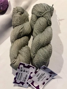 2 SKEINS - HANKS OF Darn Good Yarn WAVES OF COTTON YARN - Desert Sage - Picture 1 of 2