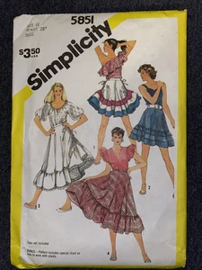 Vintage Skirt - Sewing Pattern - Simplicity 5851 - Picture 1 of 5
