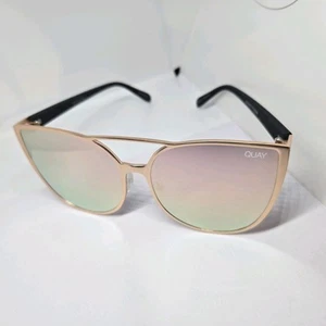 QUAY AUSTRALIA Sorority Princess Mirrored Cat Eye Sunglasses Oversized Cat 3 - Imagen 1 de 15