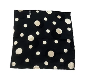 Fazzoletto Pocket Square uomo 100% seta fazzoletto nero Dottys - Foto 1 di 4