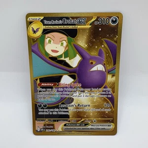 Team Rockets Crobat EX SV Destined Rivals Hyper Rare Gold 242/182 NM Pokemon TCG - Bild 1 von 10