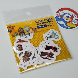 Capcom Flake 30 Stickers Set Variety Seals Japan New Monster Hunter Autocollants - Picture 1 of 3