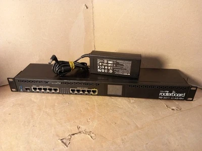 MikroTik Wired Ethernet Router RB3011UiAS-RM RouterBoard + ALT PSU  - Image 1 of 4