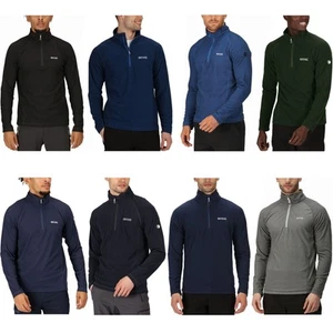 Regatta Mens Montes Lightweight 1/2 Zip Mini Stripe Outdoor Fleece Pullover - Picture 1 of 55