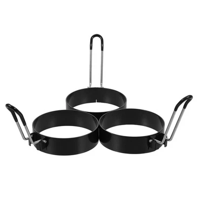 3 pezzi anelli di anelli di frittatura in acciaio inossidabile anelli di - Immagine 1 di 4