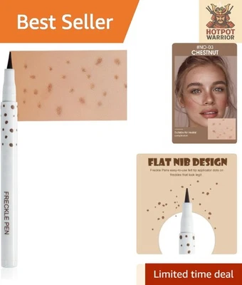 Freckle Makeup Pen in Chestnut - Lightweight Waterproof Beauty Pencil - Image 1 of 4