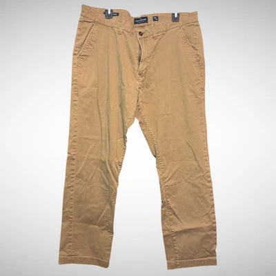 Lucky Brand Pants Mens 36X30 Solid Brown 410 Athletic 5 Pocket Chino Pre Owned  - Image 1 of 4