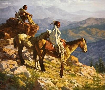 Impresión Howard Terpning edición limitada, al borde del mundo #472/850 Foto 1 de 4