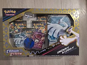 Pokemon Juego de Cartas Coleccionables Corona Zenith Unown V y Lugia V Colección Especial SELLADO - Imagen 1 de 2