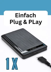 2,5 Zoll Festplattengehäuse SATA USB 3.0 SSD HDD Externer Laufwerkschacht Case - Afbeelding 1 van 10
