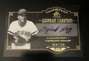 Gaylord Perry 2007 Upper Deck SP Legendary Cuts & Signatures #LS-GP2 /199 - Picture 1 of 2