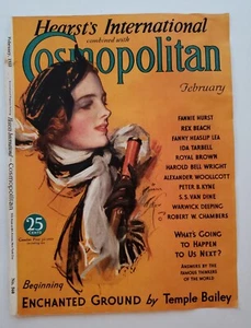 Cosmopolitan February 1933 Magazine COVER ONLY Illustrated by Harrison Fisher - Bild 1 von 8