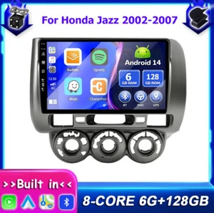 For Honda Jazz 2002-2007 Android 14 Car Play Car Stereo Navi Head Unit GPS 128GB - Picture 1 of 17