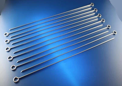 MAAJ 12 x SPIEßE 40 cm EDELSTAHLSPIEßE GRILLSPIEßE BBQ PIKES BROCHETS SCHASCHLIK XL