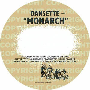 DANSETTE MONARCH PLATTENSPIELER ANLEITUNGSKARTE - PREISBLATT - 250GM KARTE - Bild 1 von 2