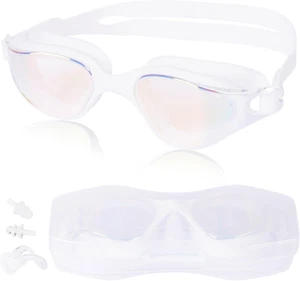 Swim Goggles, Swimming Goggles Anti-Fog Anti-Uv for Men Women Adults Teenagers. - Picture 1 of 7