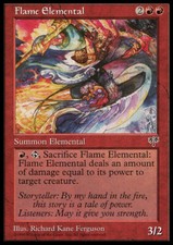 Magic the Gathering MTG Flame Elemental (175) Mirage   LP