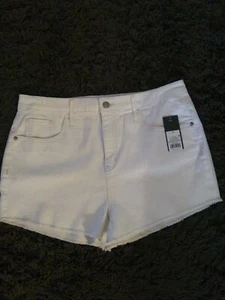 NWT Wild Fable Womens Jean Shorts Size 14 High Rise Stretch Cut Off 2.50" Inseam - Picture 1 of 9
